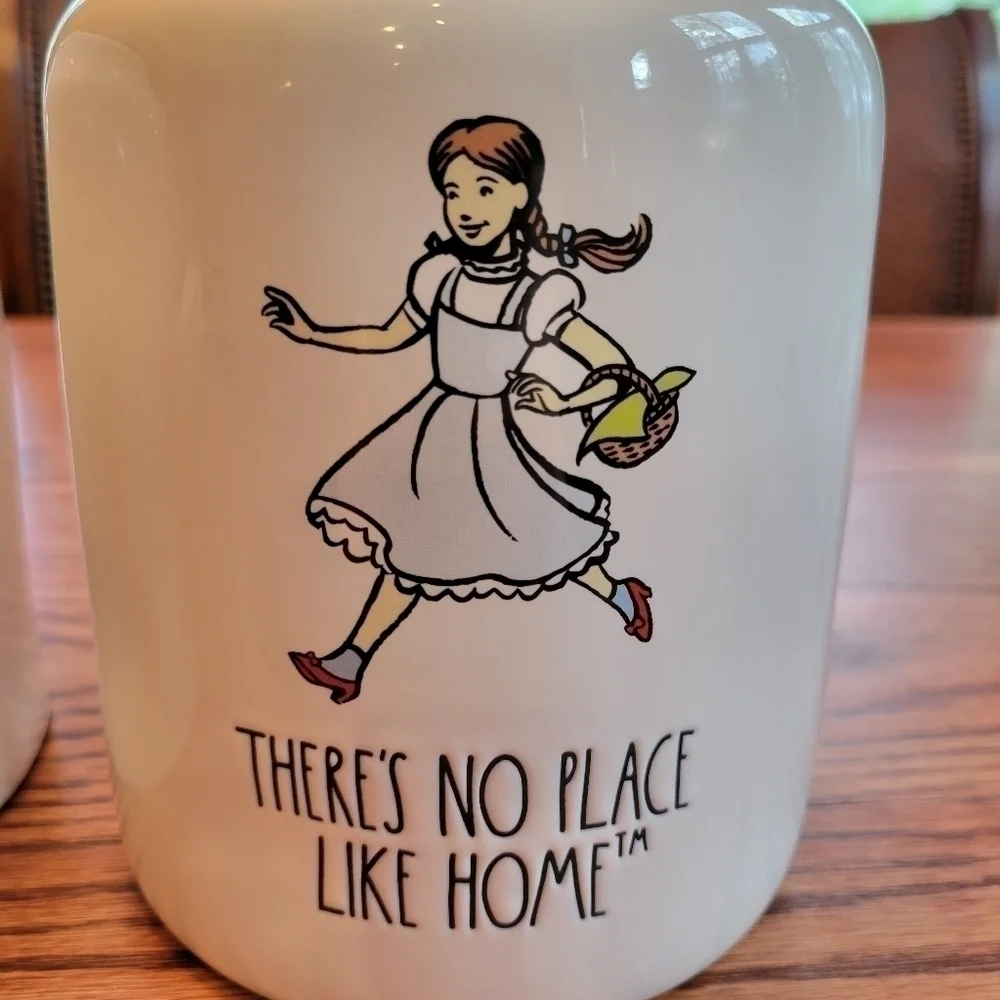 RAE DUNN There's no place like home canister set of 2.  Wizard of Oz. Wicked.